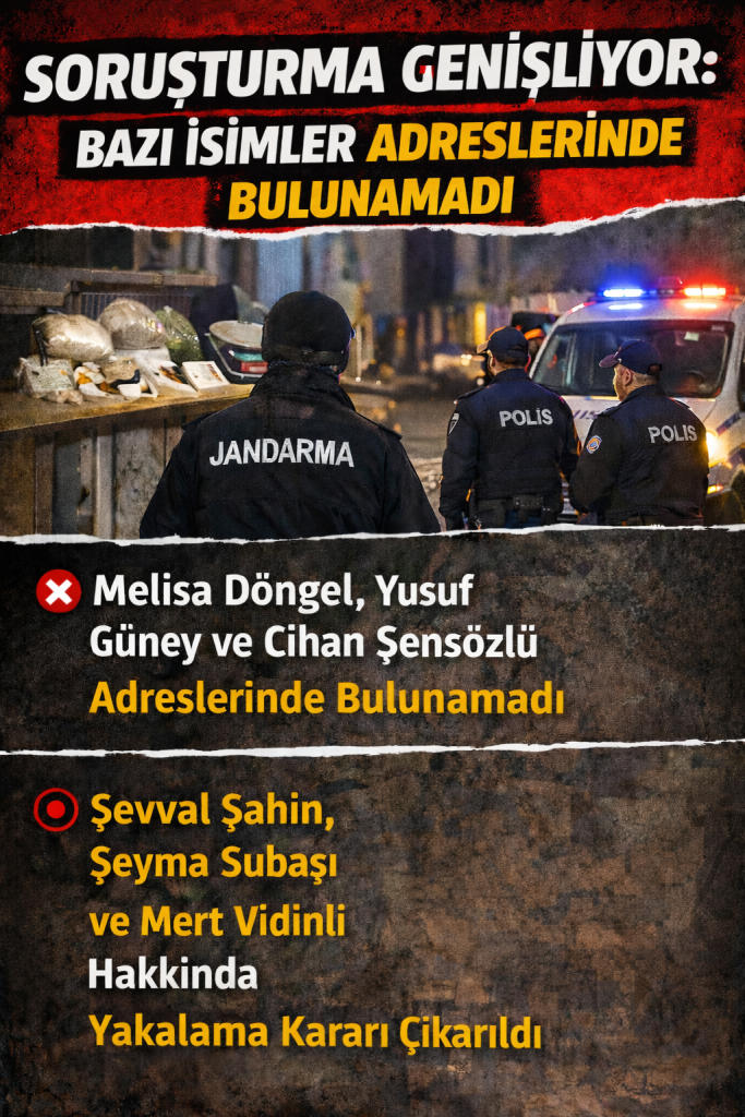 Soruşturma Genişliyor: Bazı İsimler Adreslerinde Bulunamadı
