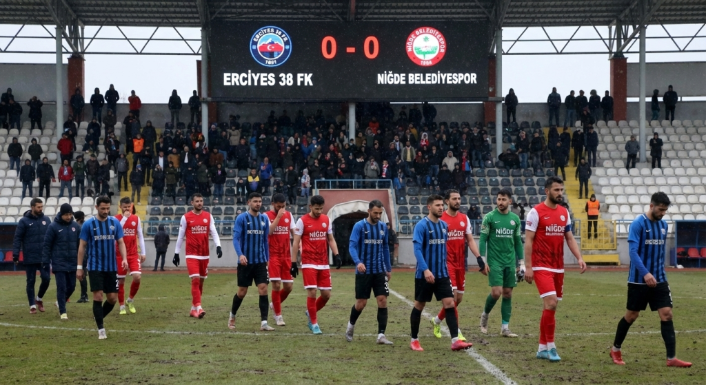 Erciyes 38 FK Deplasmanda Sessiz Kaldı: Niğde’den 1 Puanla Döndü