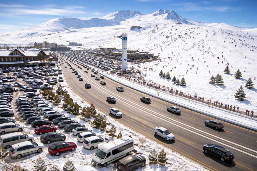Erciyes’te Hafta Sonu Yoğunluğu: Pistler Doldu!