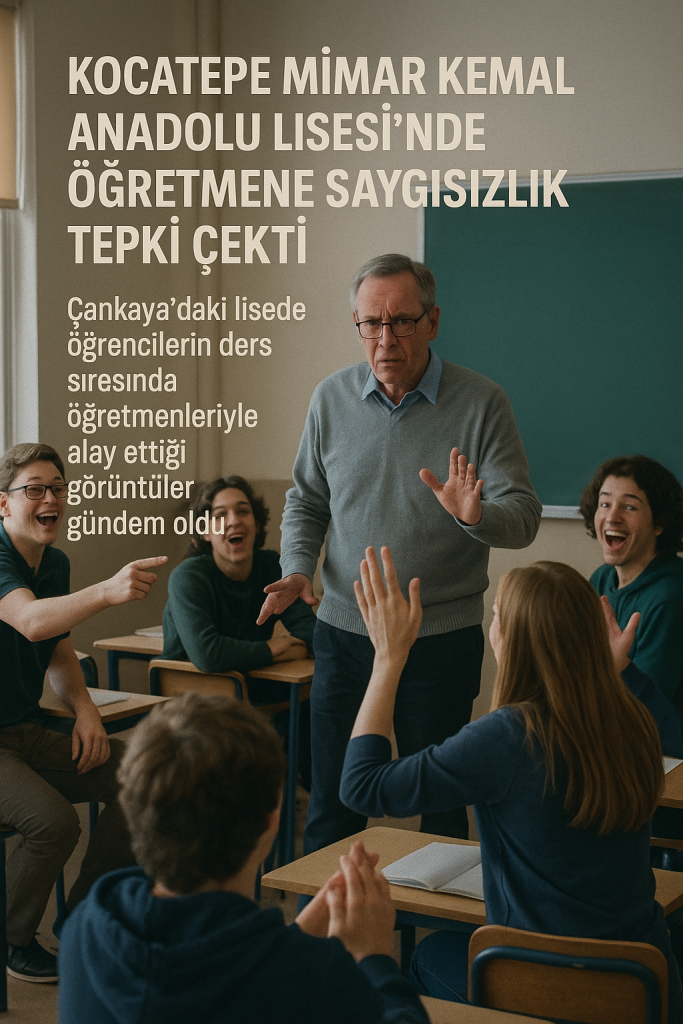 Kocatepe Mimar Kemal Anadolu Lisesi’nde Öğretmene Saygısızlık Tepki Çekti!
