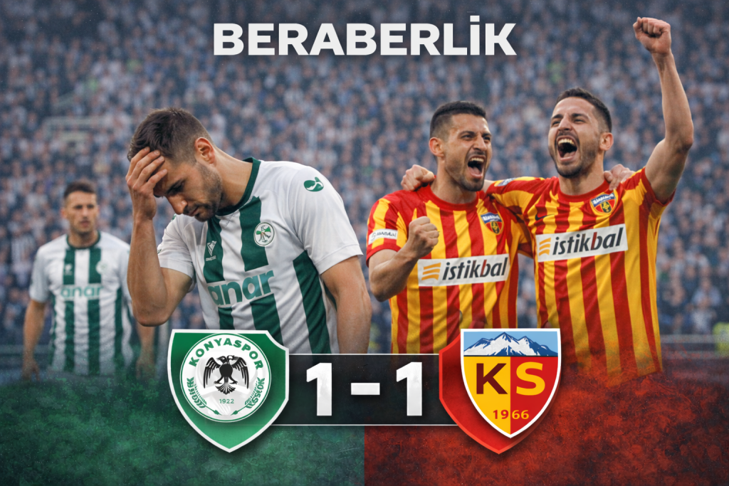 Konyaspor ile Kayserispor Yenişemedi: 1-1