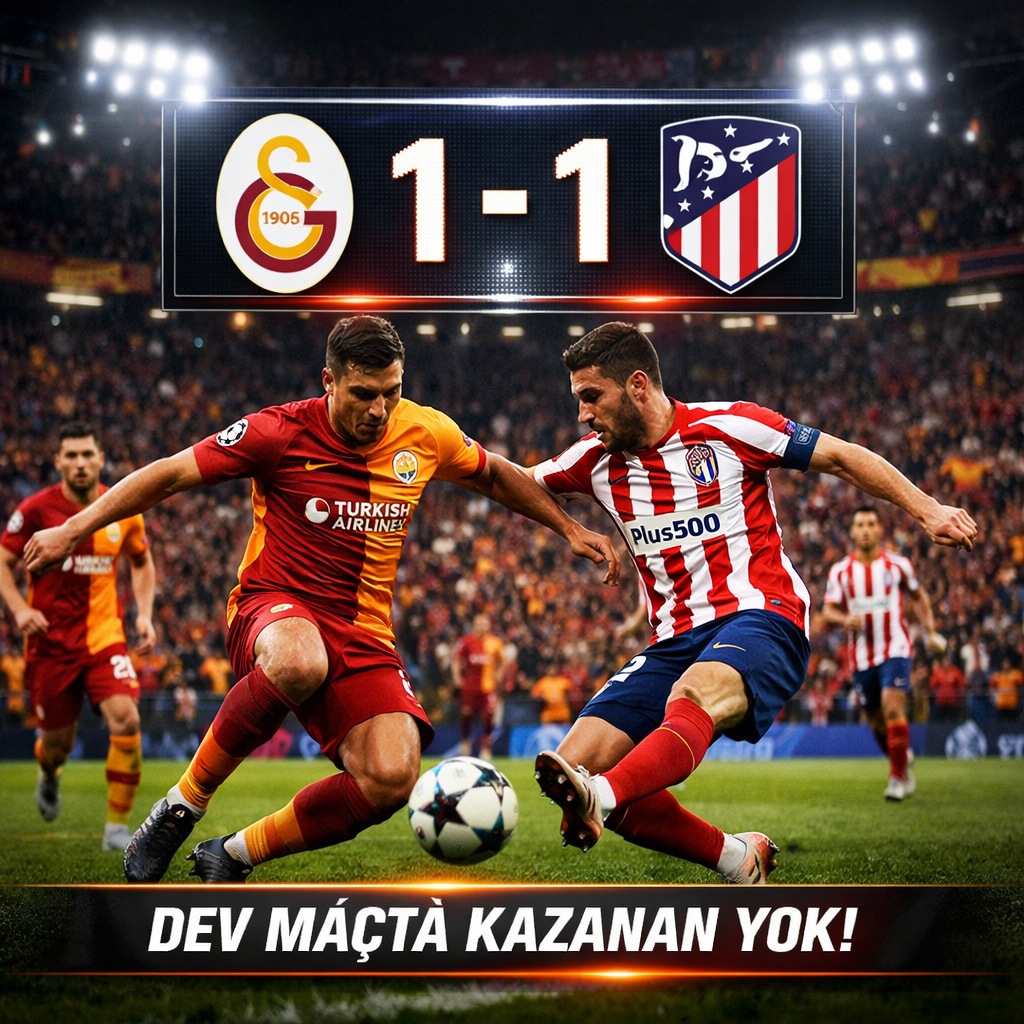 Galatasaray 1-1 Atletico Madrid