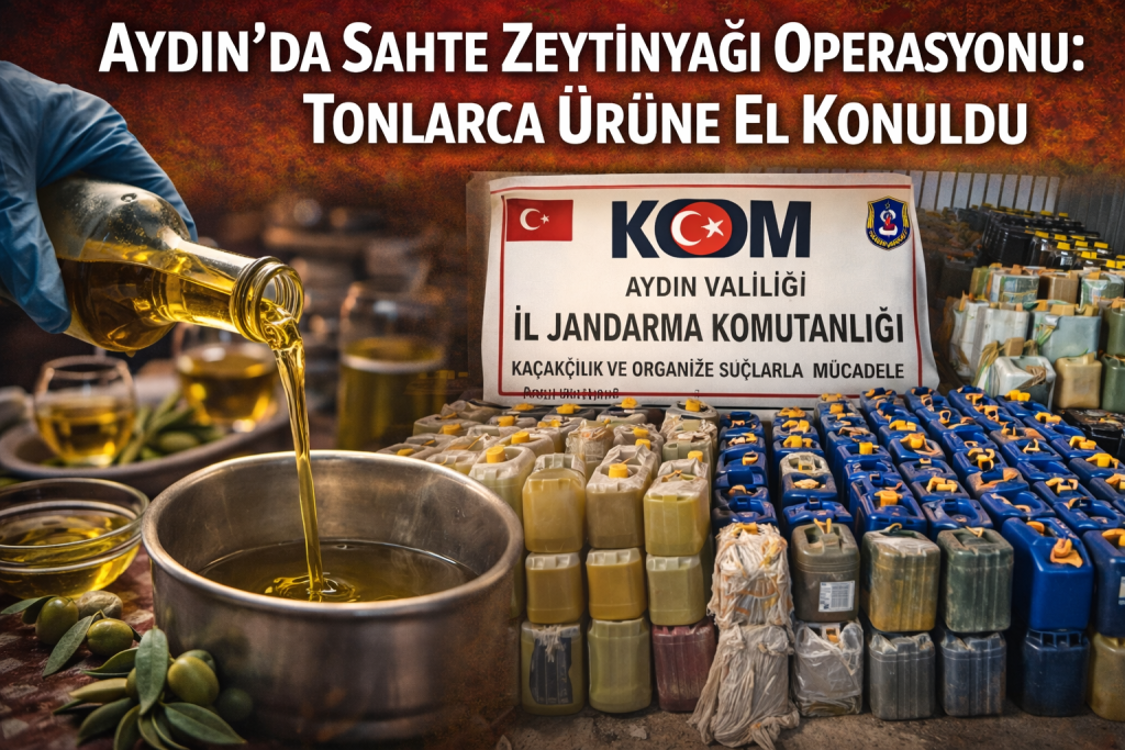 Aydın’da Sahte Zeytinyağı Operasyonu: Tonlarca Ürüne El Konuldu