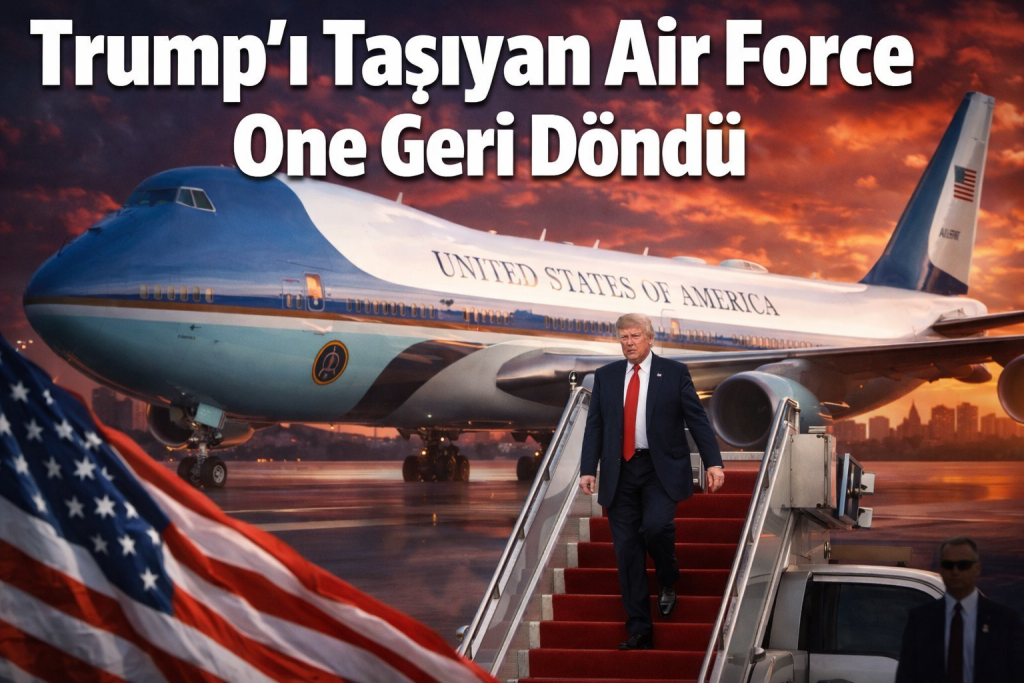 Trump’ı Taşıyan Air Force One Geri Döndü