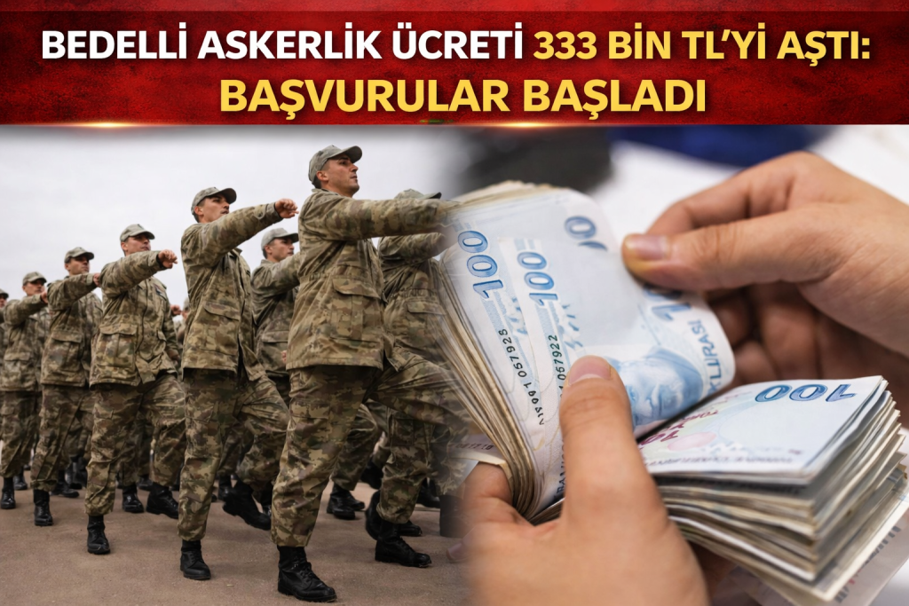 Bedelli Askerlik Ücreti 333 Bin TL’yi Aştı: Başvurular Başladı