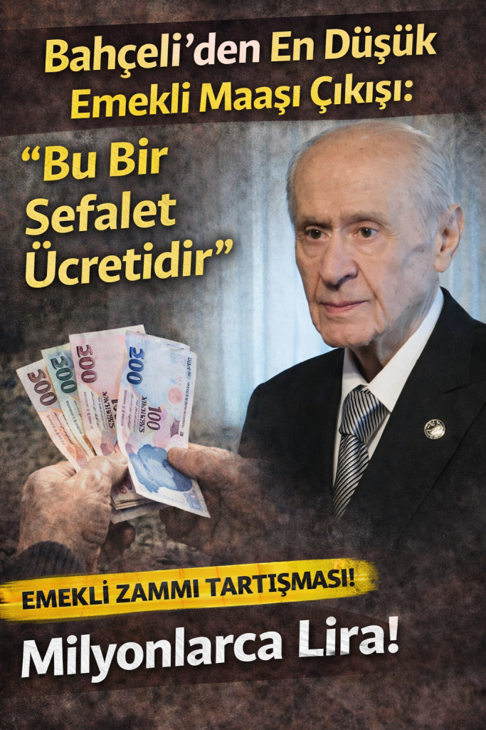 Bahçeli’den En Düşük Emekli Maaşı Çıkışı: “Bu Bir Sefalet Ücretidir”