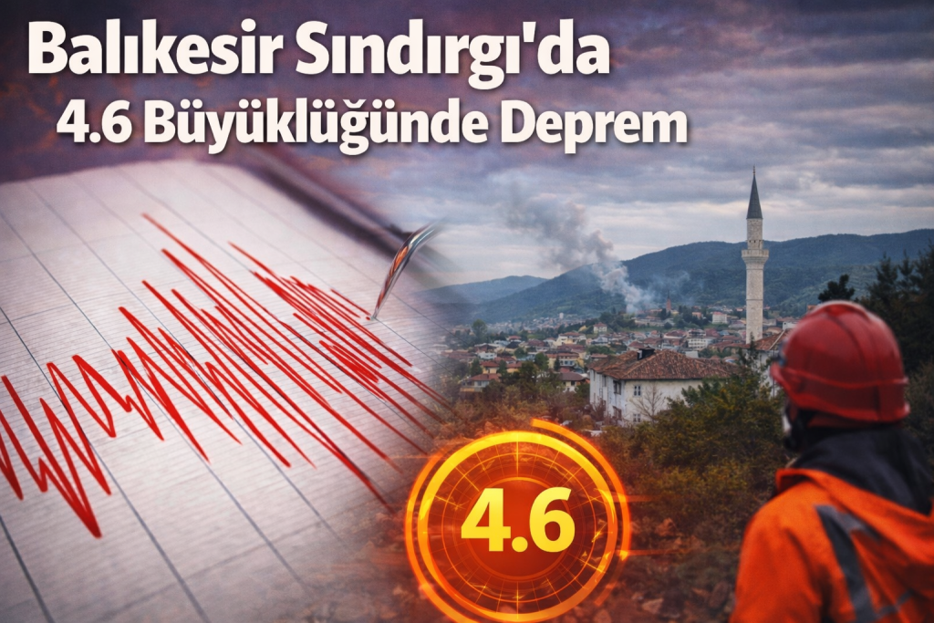 Balıkesir Sındırgı’da 4.6 Büyüklüğünde Deprem