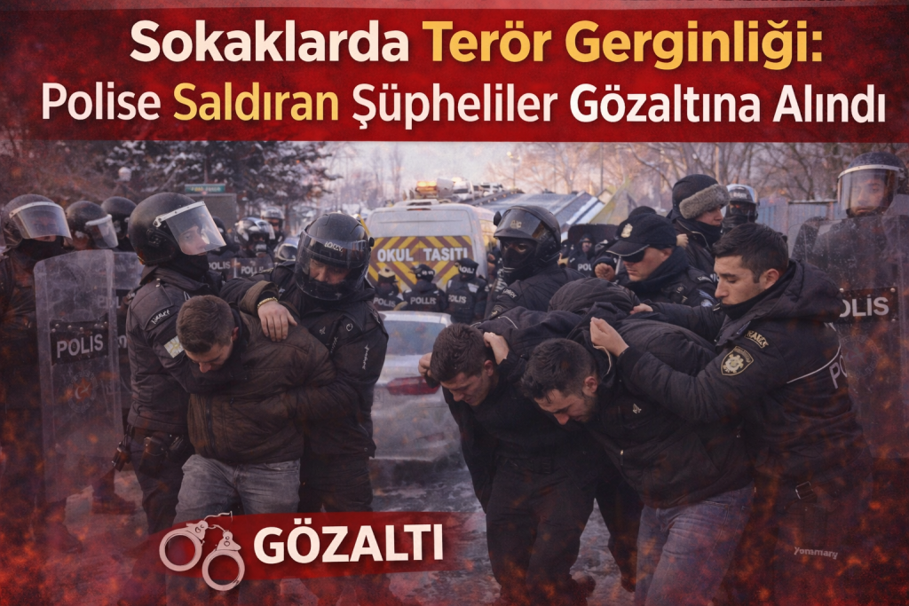 Sokaklarda Terör Gerginliği: Polise Saldıran Şüpheliler Gözaltına Alındı