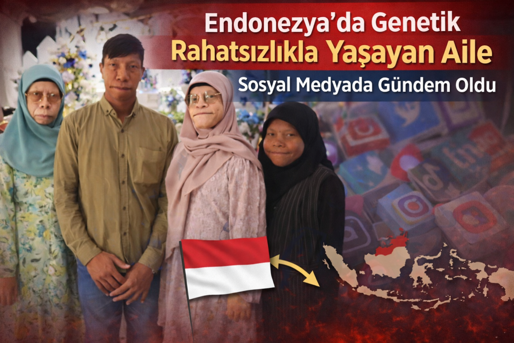 Endonezya’da Genetik Rahatsızlıkla Yaşayan Aile Sosyal Medyada Gündem Oldu