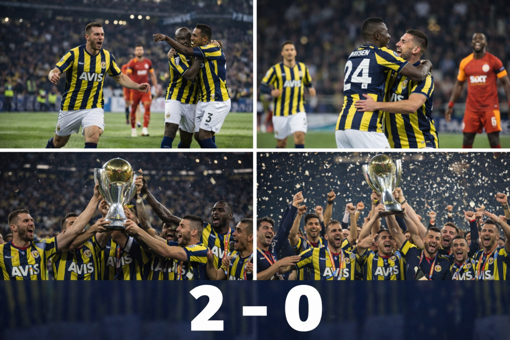 Süper Kupa Fenerbahçe’nin: Galatasaray’ı 2–0 Mağlup Etti