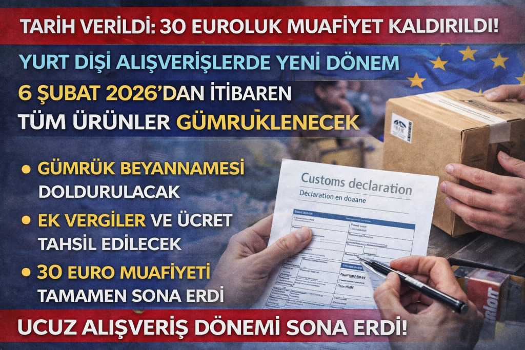 Yurt Dışı Alışverişte Muafiyet Bitti: Her Ürüne Gümrük Geliyor
