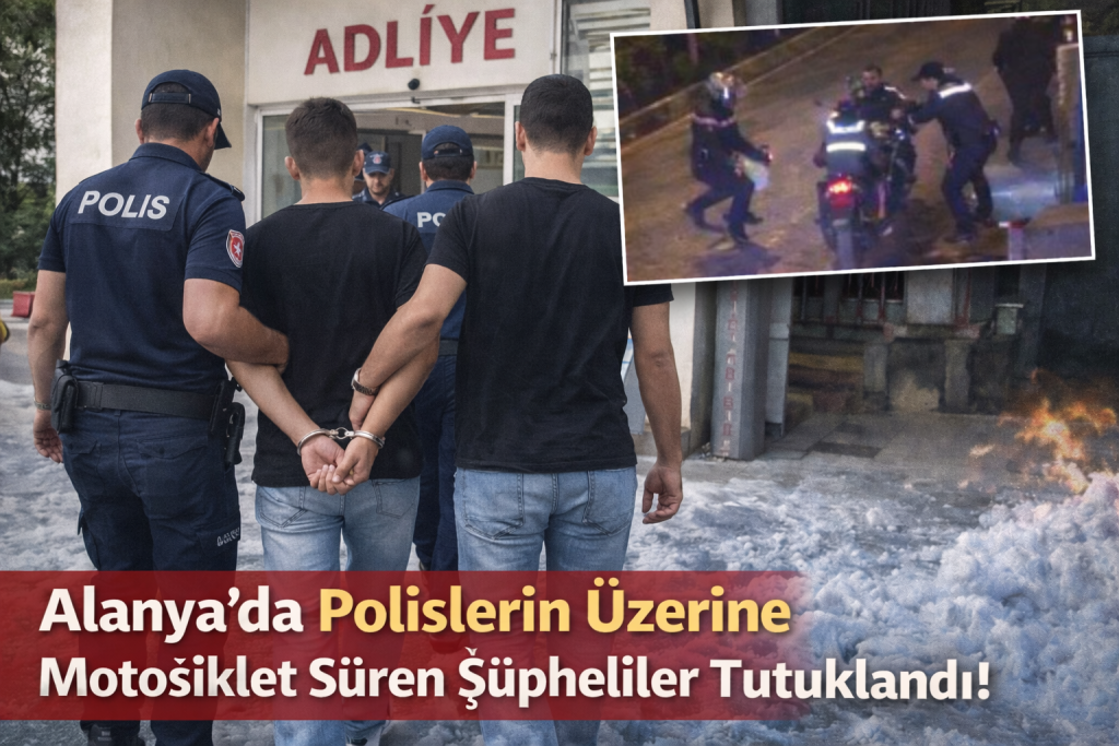 Alanya’da Polise Saldırıya Tutuklama