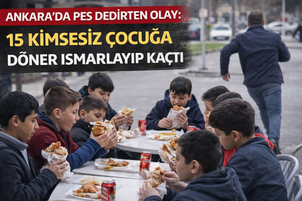 Ankara’da Pes Dedirten Olay: 15 Kimsesiz Çocuğa Döner Ismarlayıp Kaçtı