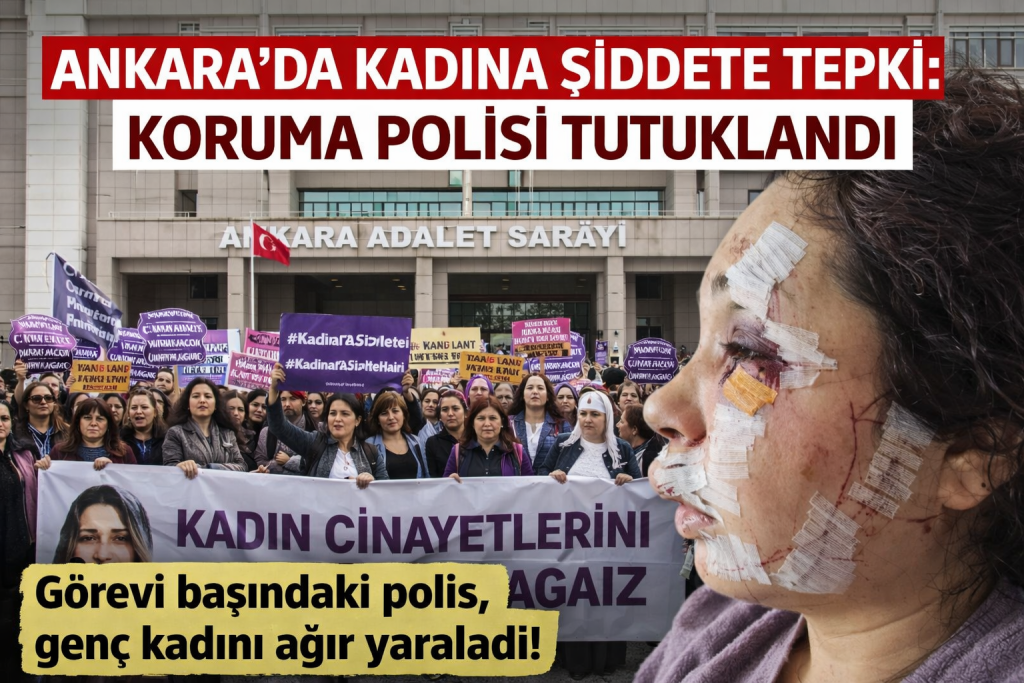 Ankara’da Kadına Şiddet Tepkisi: Koruma Polisi Tutuklandı
