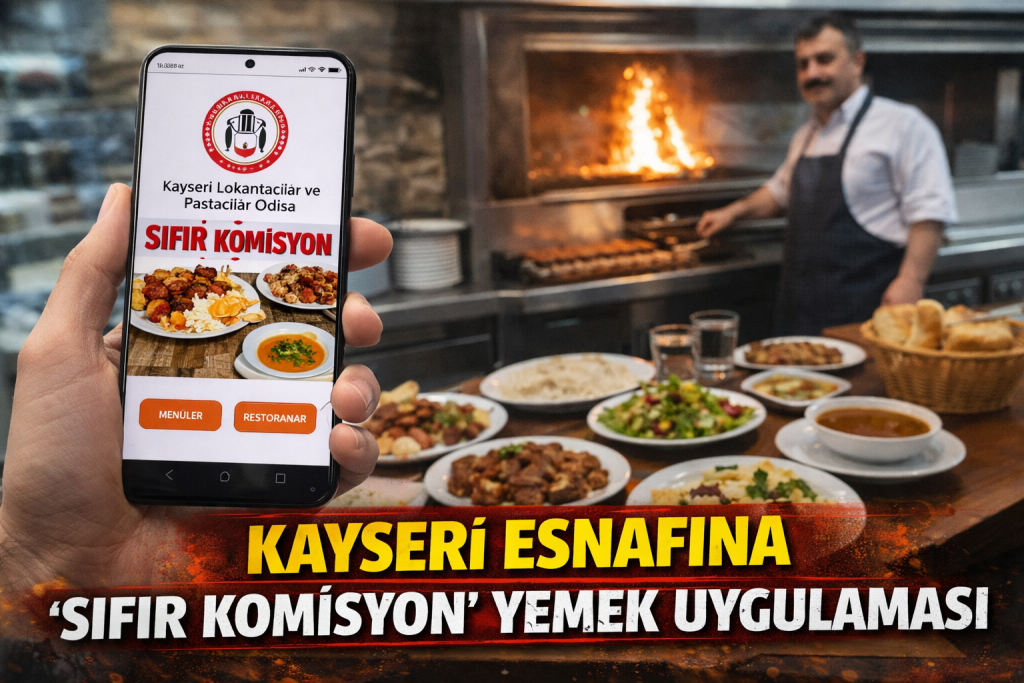 Kayseri Lokantacılar Odası’ndan Hamle: Sıfır Komisyonlu Yemek Uygulaması