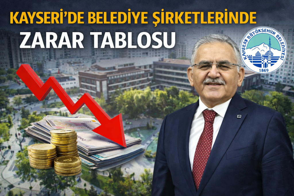 Kayseri’de Belediye Şirketlerinde Zarar Tablosu