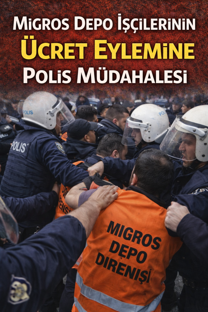 Migros Depo İşçilerinin Ücret Eylemine Polis Müdahalesi