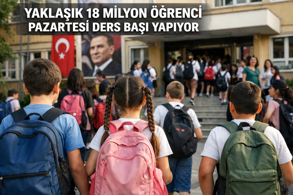 Yaklaşık 18 Milyon Öğrenci Pazartesi Ders Başı Yapıyor