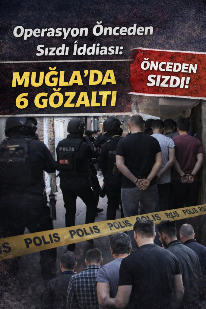 Operasyon Önceden Sızdı İddiası: Muğla’da 6 Gözaltı