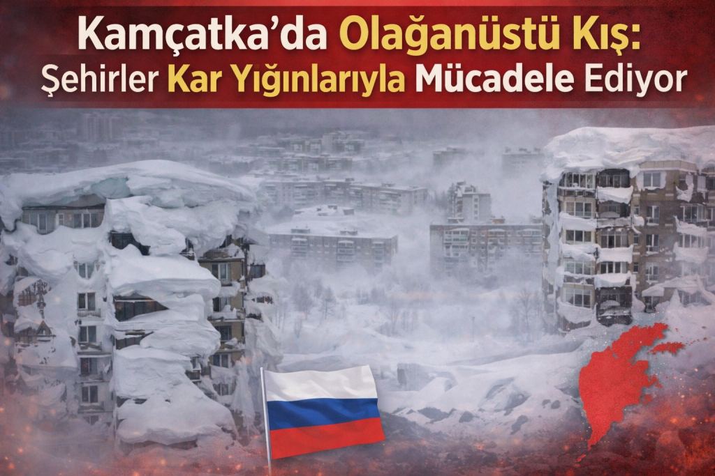 Kamçatka’da Olağanüstü Kış: Şehirler Kar Yığınlarıyla Mücadele Ediyor