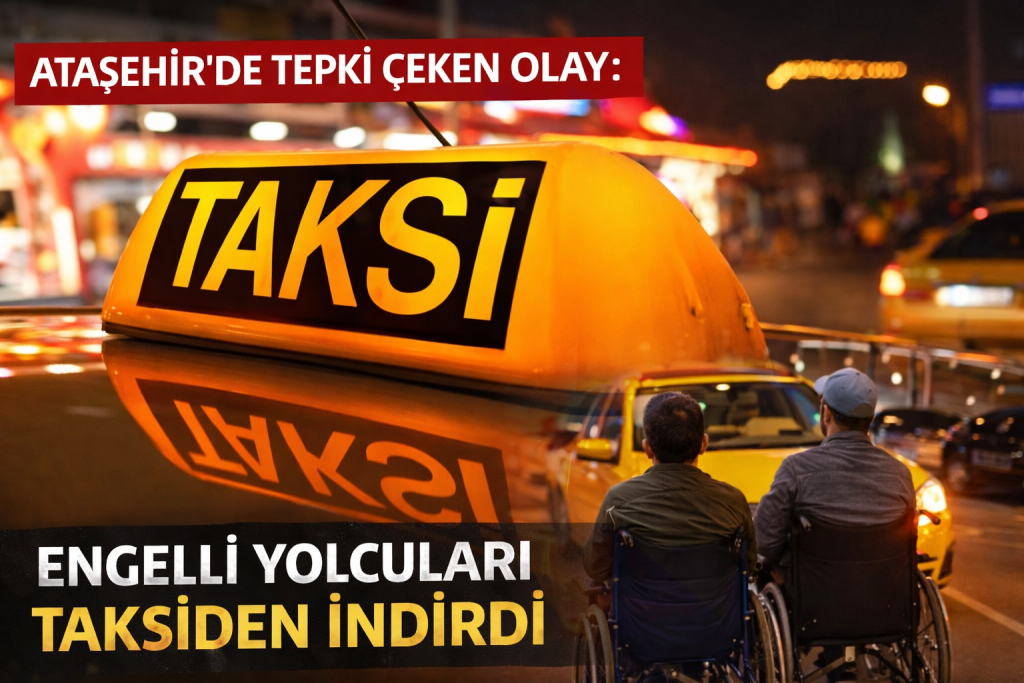 Ataşehir’de Tepki Çeken Olay: Engelli Yolcuları Taksiden İndirdi