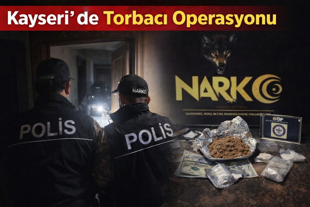 Kayseri’de Torbacı Operasyonu: 450 Gram Uyuşturucu Ele Geçirildi