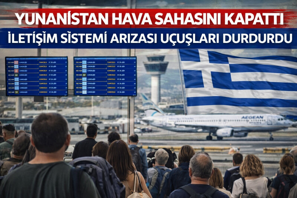 Yunanistan Hava Sahası “İletişim Sistemi Arızası” Nedeniyle Kapandı
