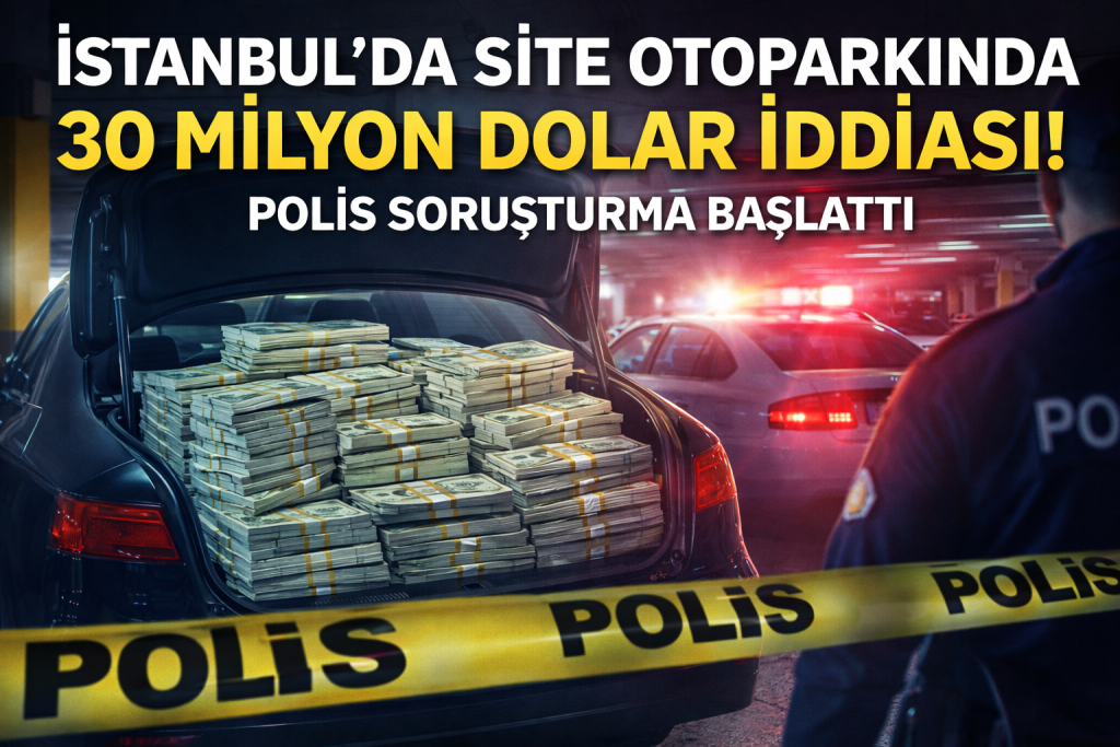 İstanbul’da Site Otoparkında 30 Milyon Dolar İddiası: Polis Soruşturma Başlattı