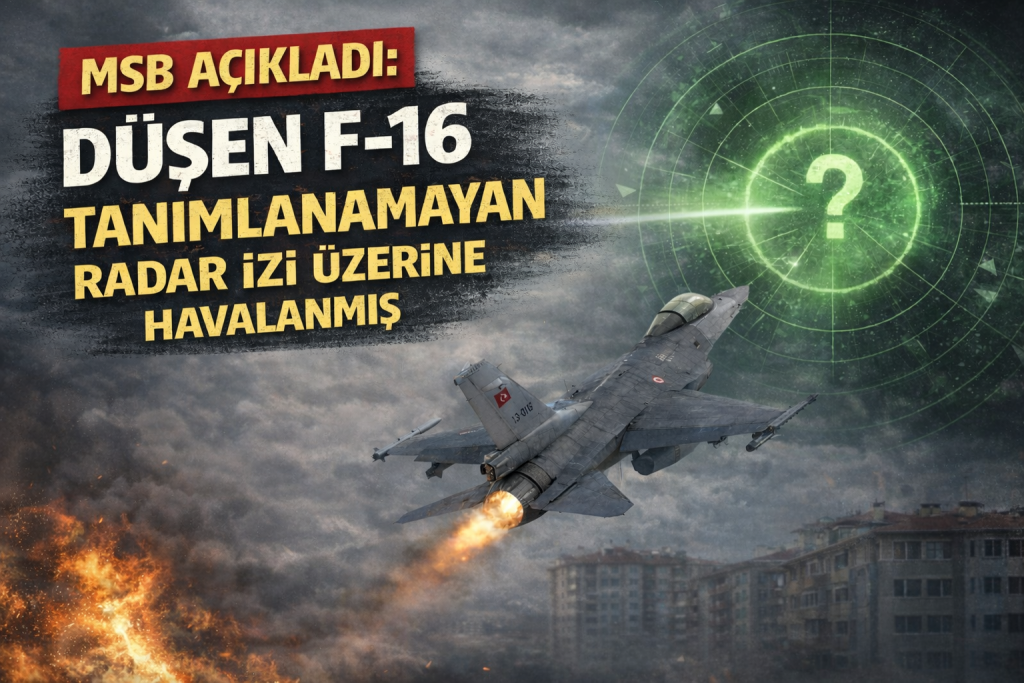 MSB Açıkladı: Düşen F-16, Tanımlanamayan Radar İzi Üzerine Havalanmış