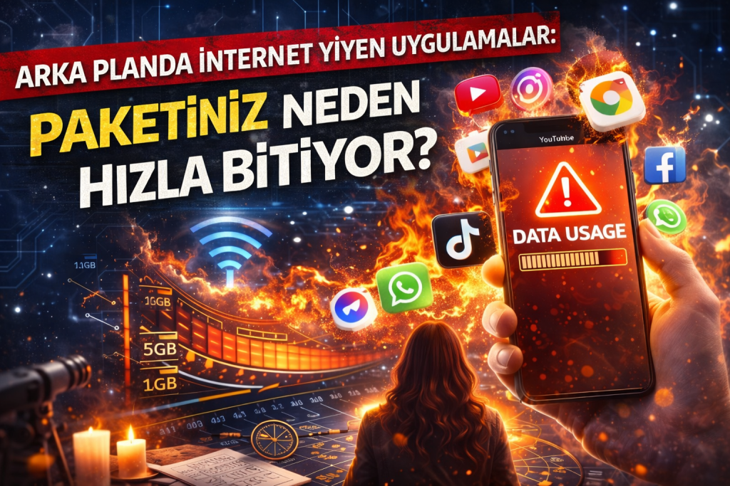 Arka Planda İnternet Yiyen Uygulamalar: Paketiniz Neden Hızla Bitiyor?