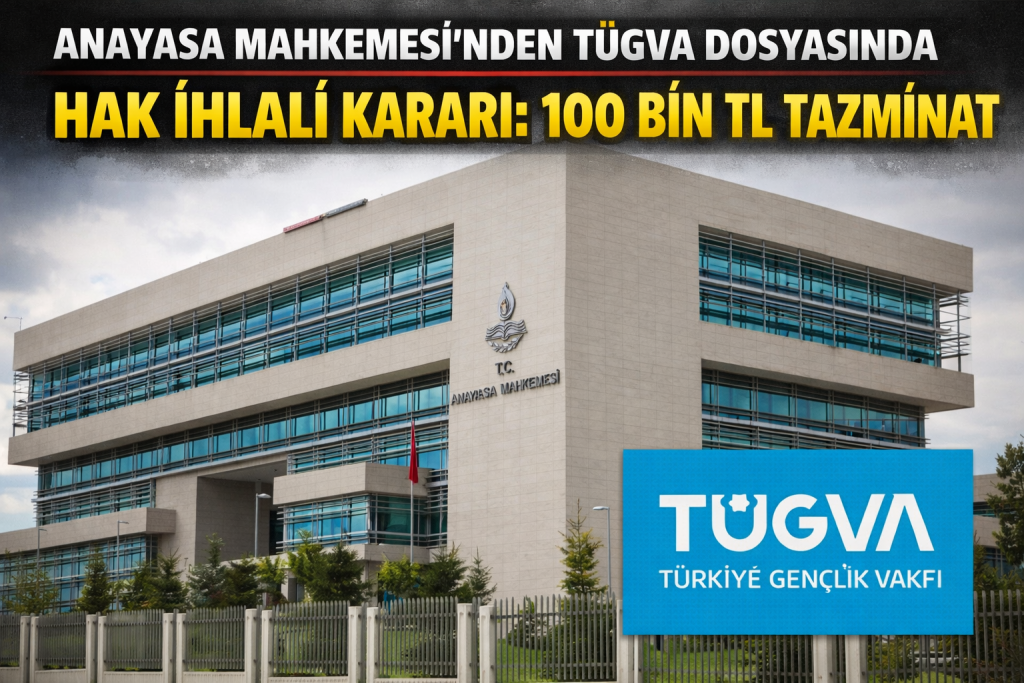 Anayasa Mahkemesi’nden TÜGVA Dosyasında Hak İhlali Kararı: 100 Bin TL Tazminat