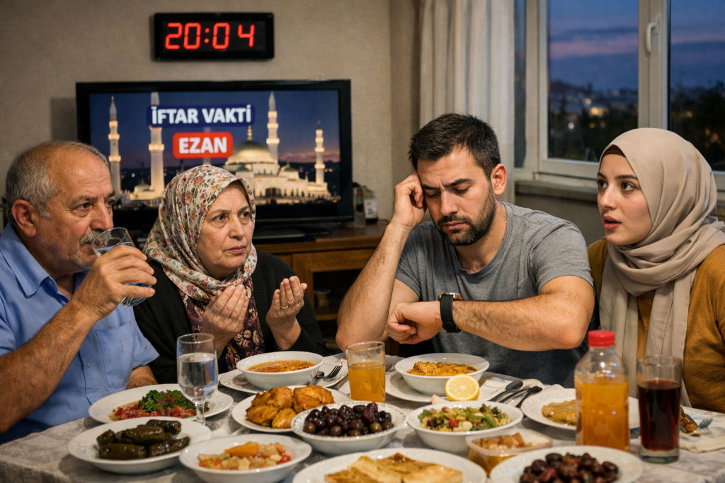 Televizyondaki Ezanla İftar Açtılar, Gerçek Vakit Dakikalar Sonra Geldi