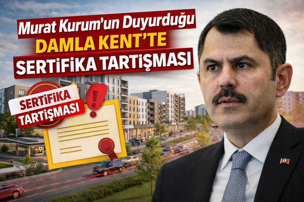 Murat Kurum’un Duyurduğu Damla Kent’te Sertifika Tartışması