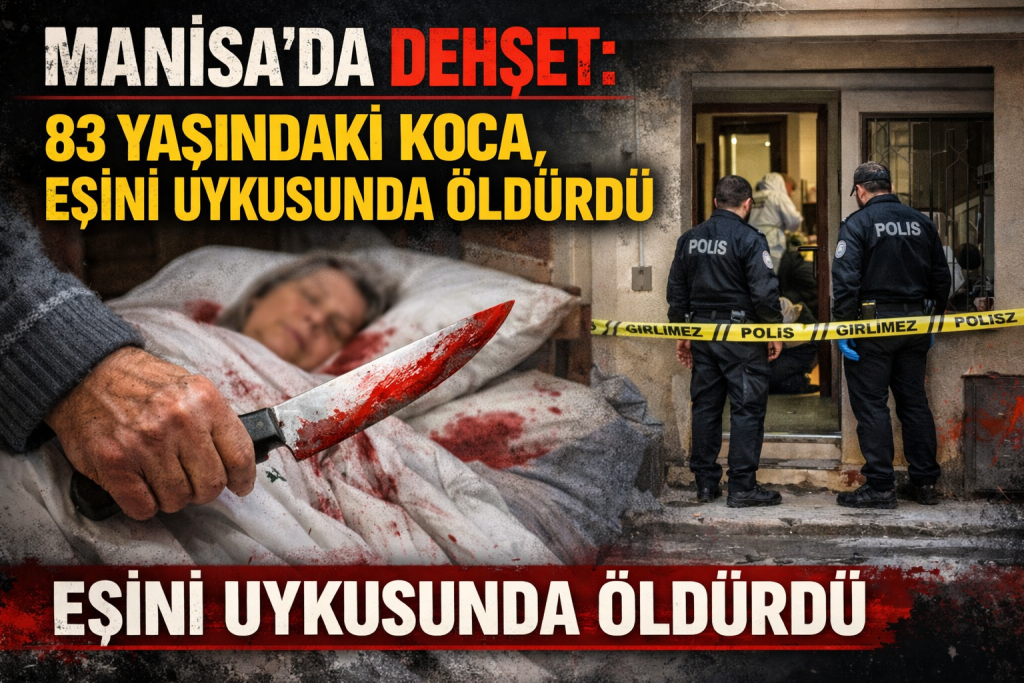 Manisa’da Dehşet: 83 Yaşındaki Koca, Eşini Uykusunda Öldürdü