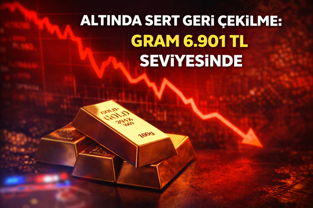 Altında Sert Geri Çekilme: Gram 6.901 TL Seviyesinde