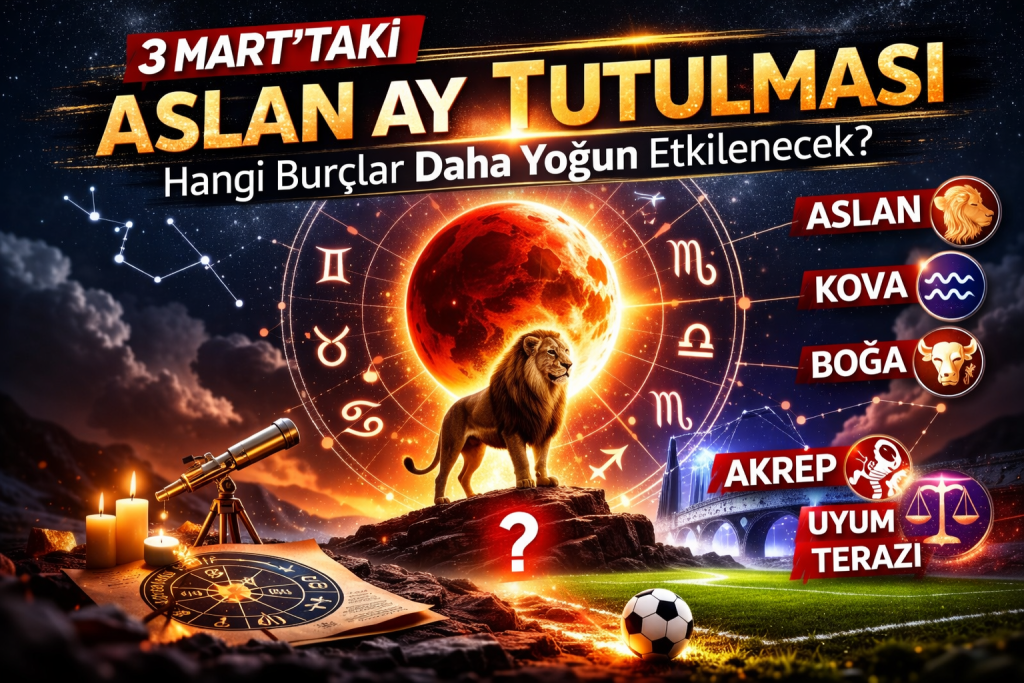 3 Mart’taki Aslan Ay Tutulması: Hangi Burçlar Daha Yoğun Etkilenecek?
