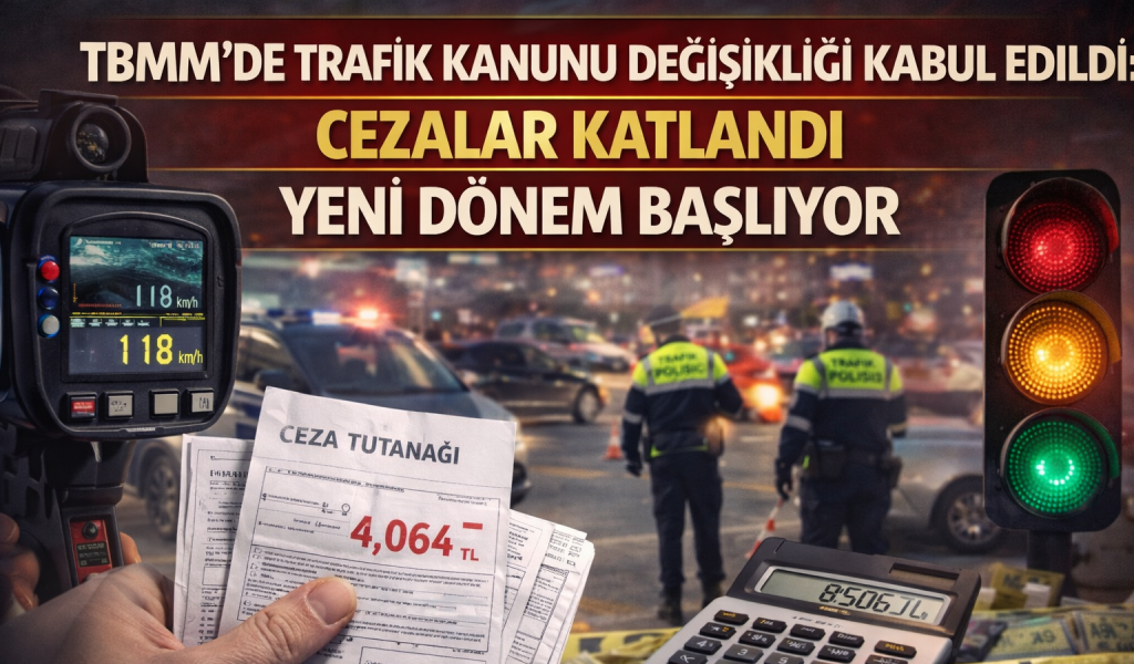 TBMM’de Trafik Kanunu Değişikliği Kabul Edildi: Cezalar Katlandı, Yeni Dönem Başlıyor