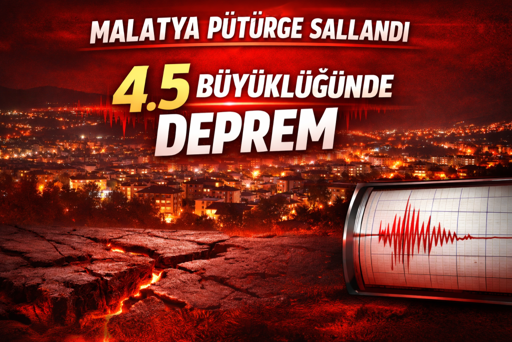 Malatya Pütürge’de 4.5 Büyüklüğünde Deprem