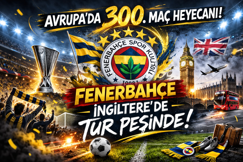 Avrupa’da 300. Maç Heyecanı: Fenerbahçe İngiltere’de Tur Peşinde