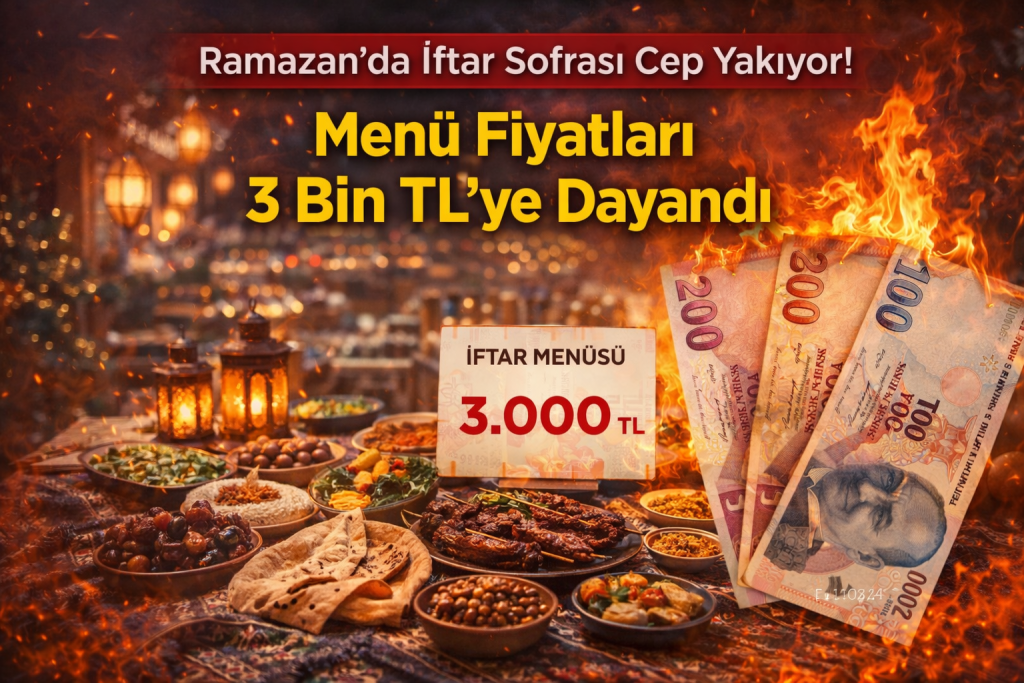 Ramazan’da İftar Sofrası Cep Yakıyor! Menü Fiyatları 3 Bin TL’ye Dayandı