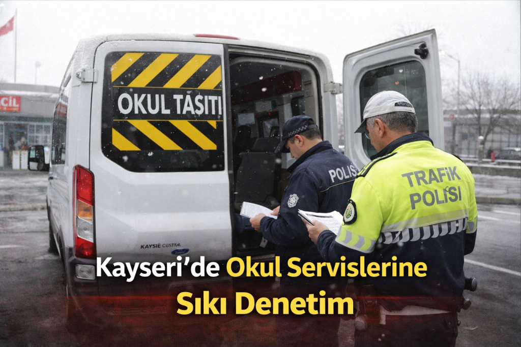 Kayseri’de Okul Servislerine Sıkı Denetim
