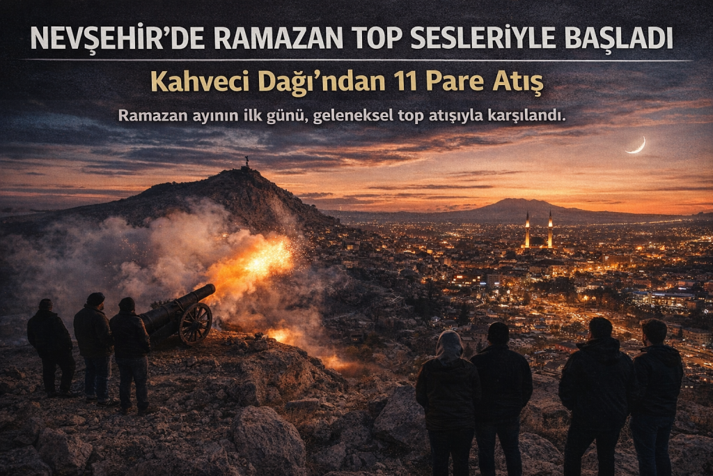 Nevşehir’de Ramazan Top Sesleriyle Başladı: Kahveci Dağı’ndan 11 Pare Atış