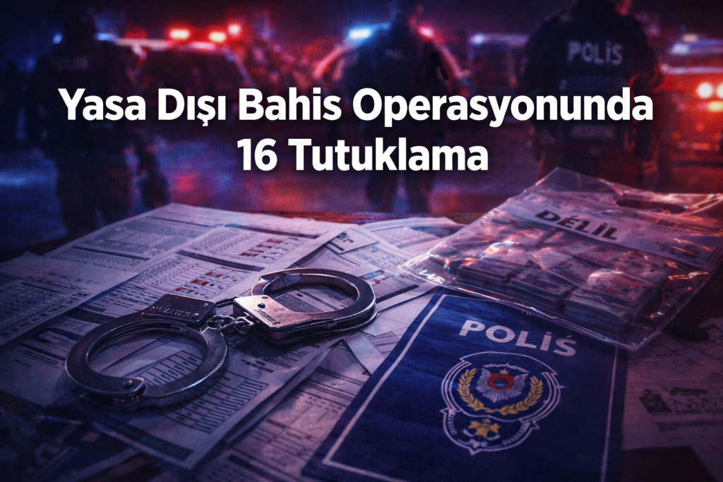 Yasa Dışı Bahis Operasyonunda 16 Tutuklama