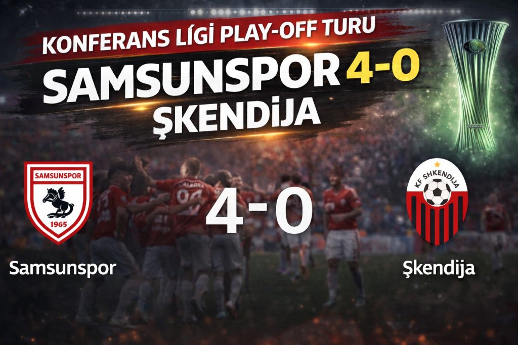 Samsunspor’dan Avrupa’da Gövde Gösterisi: 4 Golle Tur!