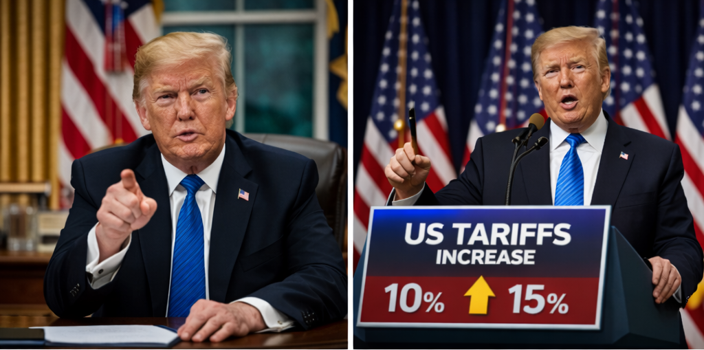 Donald Trump’tan Küresel Gümrük Vergisi Hamlesi: Yüzde 10’dan Yüzde 15’e Çıkarma Kararı