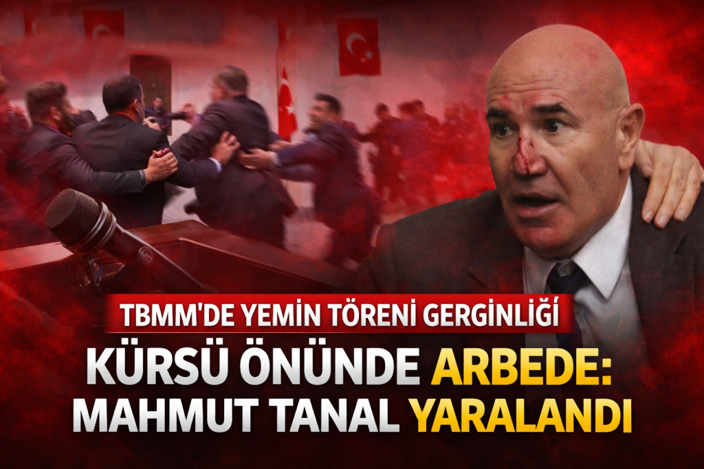 TBMM’de Yemin Töreni Gerginliği: Kürsü Önünde Arbede, Mahmut Tanal Yaralandı