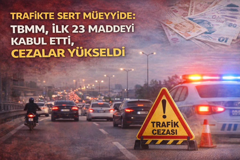 Trafikte Sert Müeyyide: TBMM, İlk 23 Maddeyi Kabul Etti, Cezalar Yükseldi