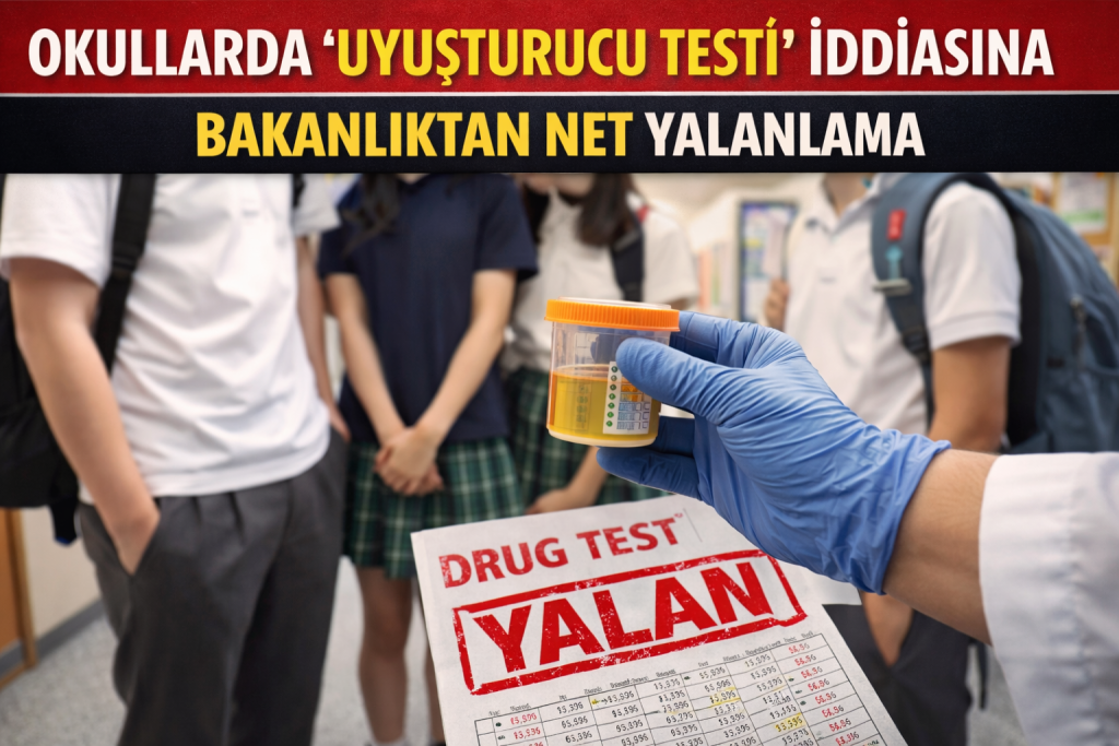 Okullarda Uyuşturucu Testi” İddiasına Bakanlıktan Net Yalanlama