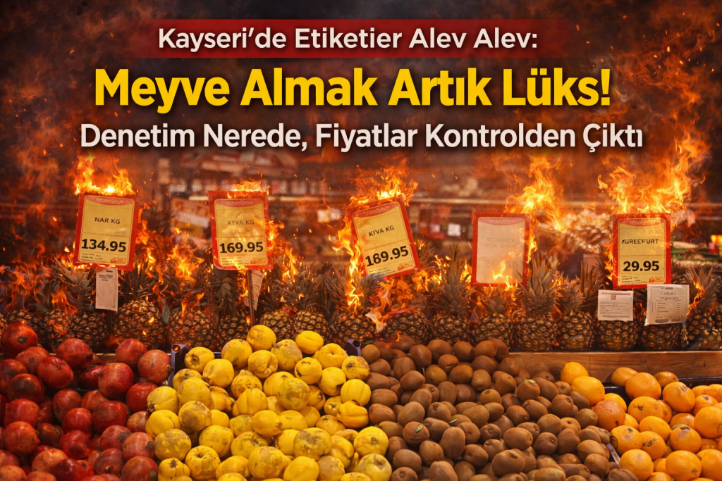 Kayseri’de Etiketler Alev Alev: Meyve Almak Artık Lüks