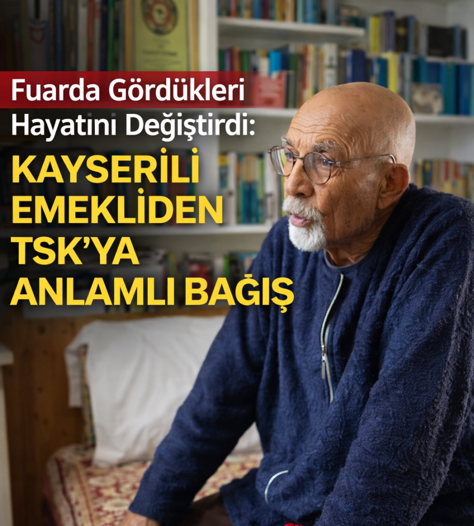 Fuarda Gördükleri Hayatını Değiştirdi: Kayserili Emekliden TSK’ya Anlamlı Bağış